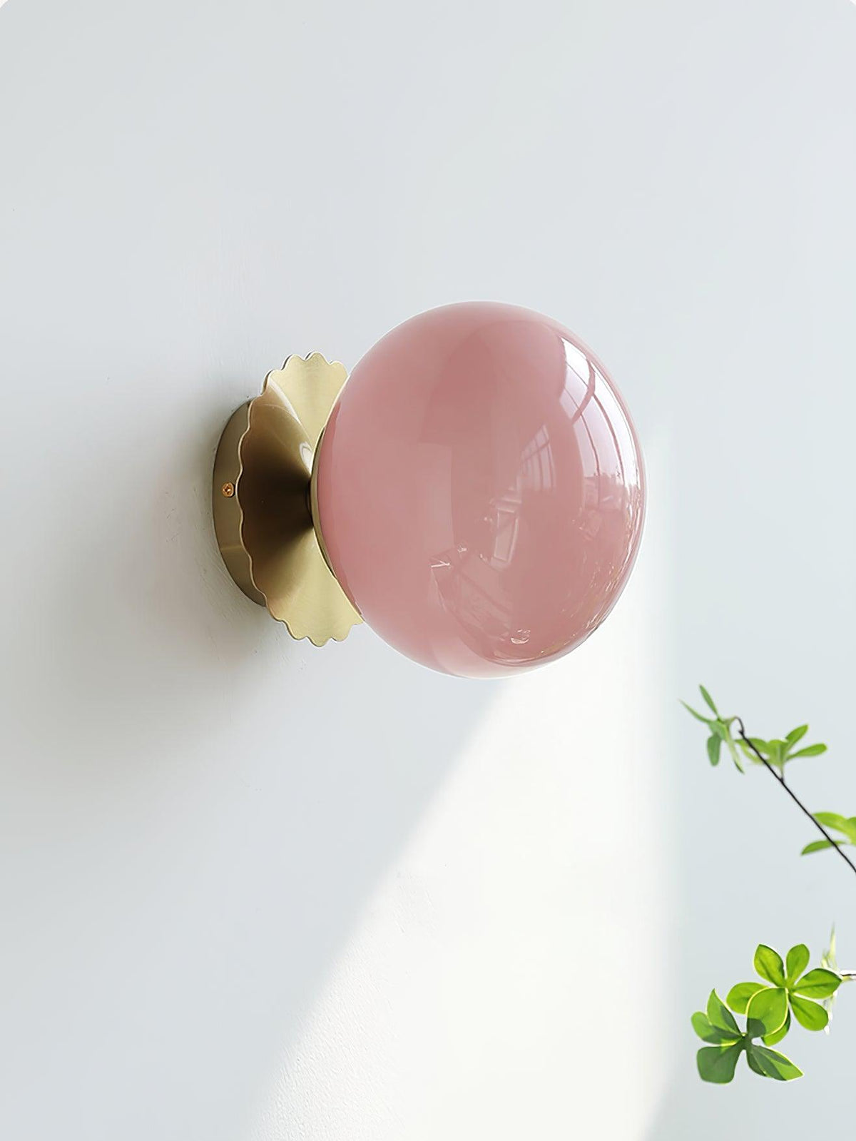 Tamrose - Pink Glass Wall Sconce for Elegant Interiors