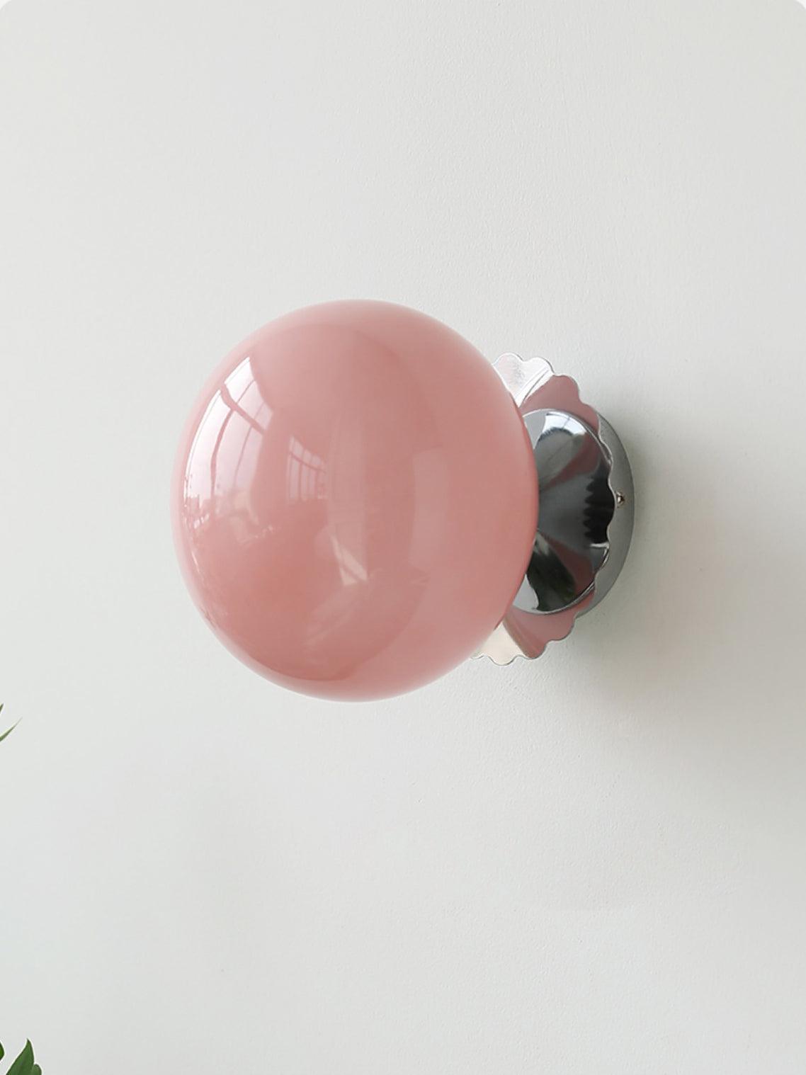 Tamrose - Pink Glass Wall Sconce for Elegant Interiors