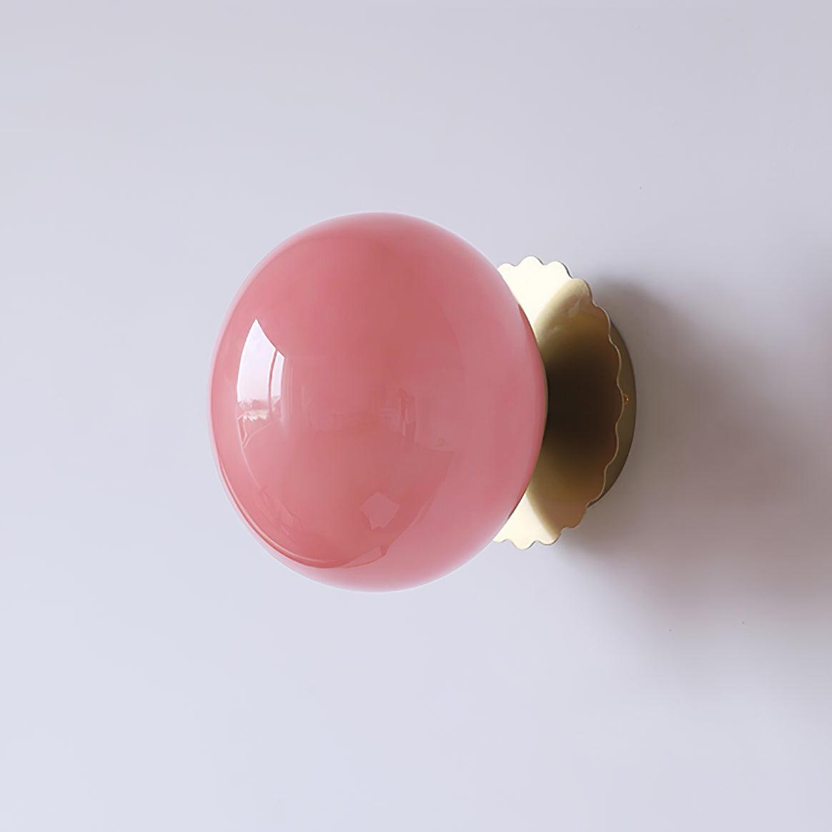 Tamrose - Pink Glass Wall Sconce for Elegant Interiors