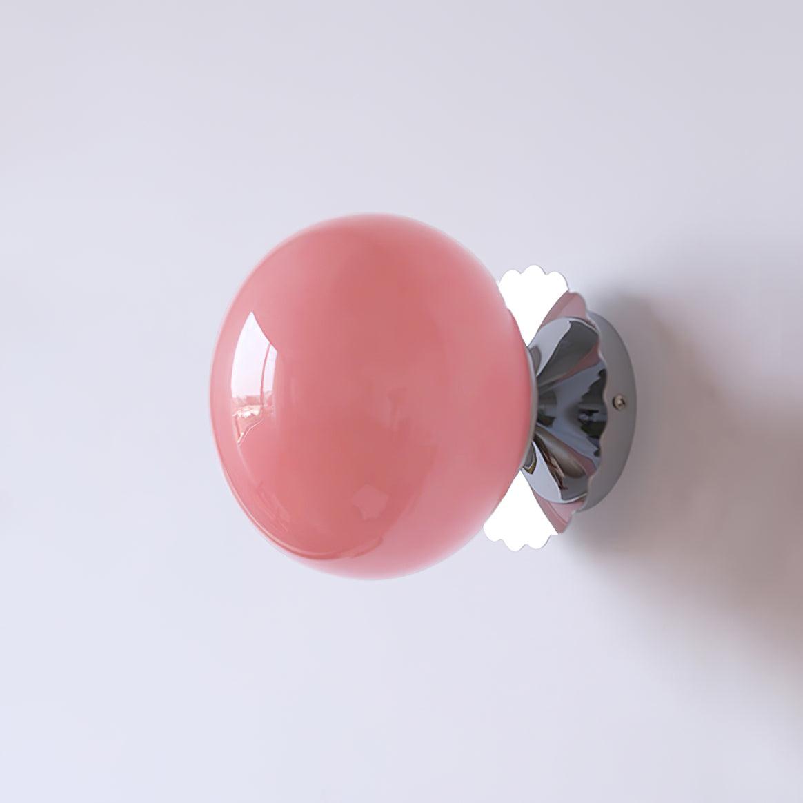 Tamrose - Pink Glass Wall Sconce for Elegant Interiors