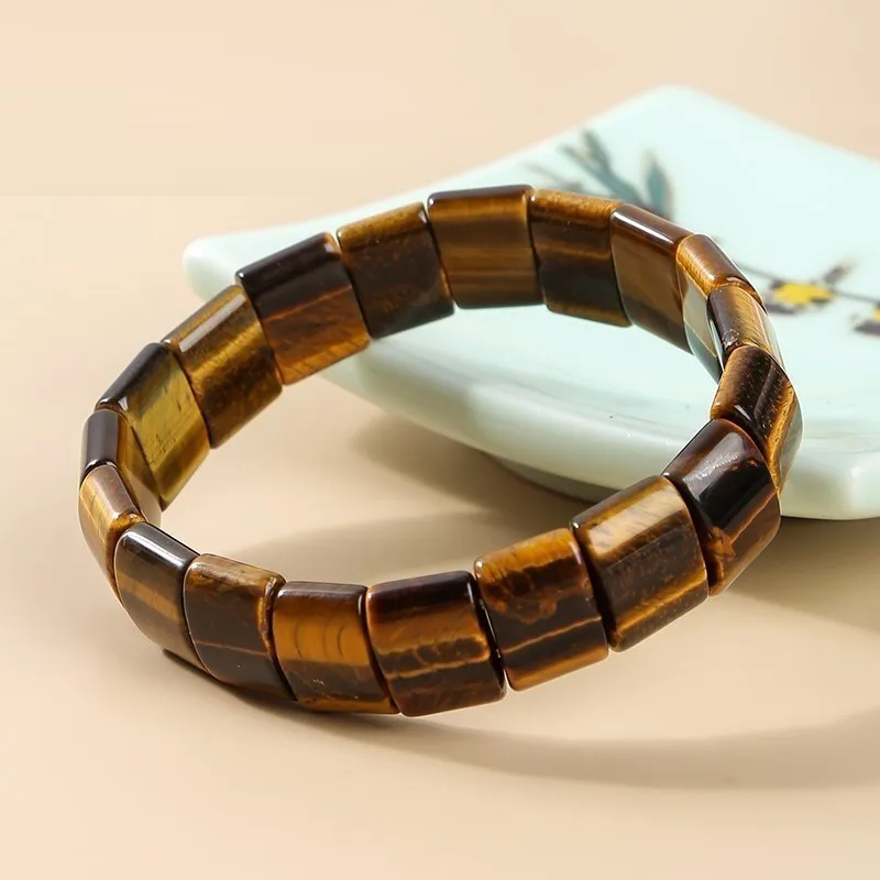 Bracelet œil de tigre tricolore puissant