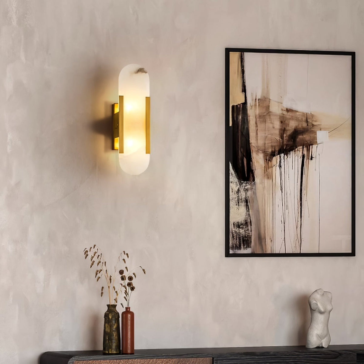 Melange - Handmade Alabaster Wall Sconce