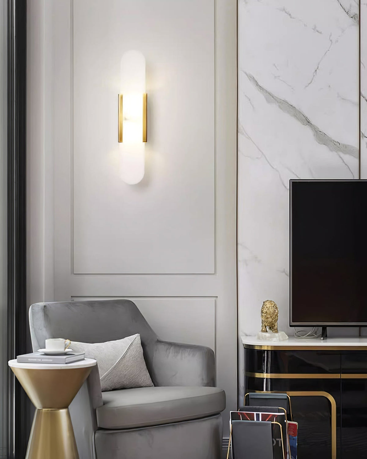 Melange - Handmade Alabaster Wall Sconce