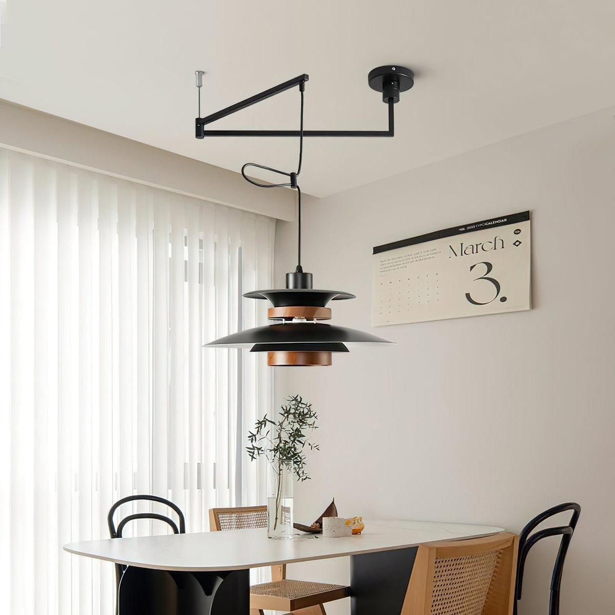 Mercero Elegance - Scandinavian LED Pendant with Four Shades