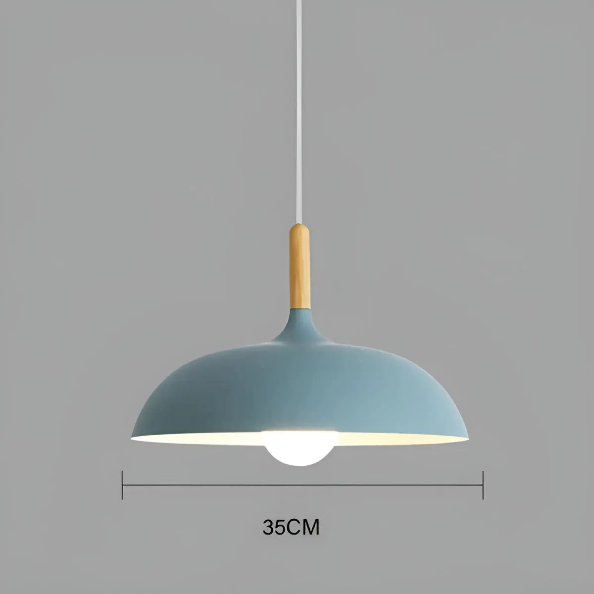 ModArt - Scandinavian Oak Pendant Light with LED Lighting
