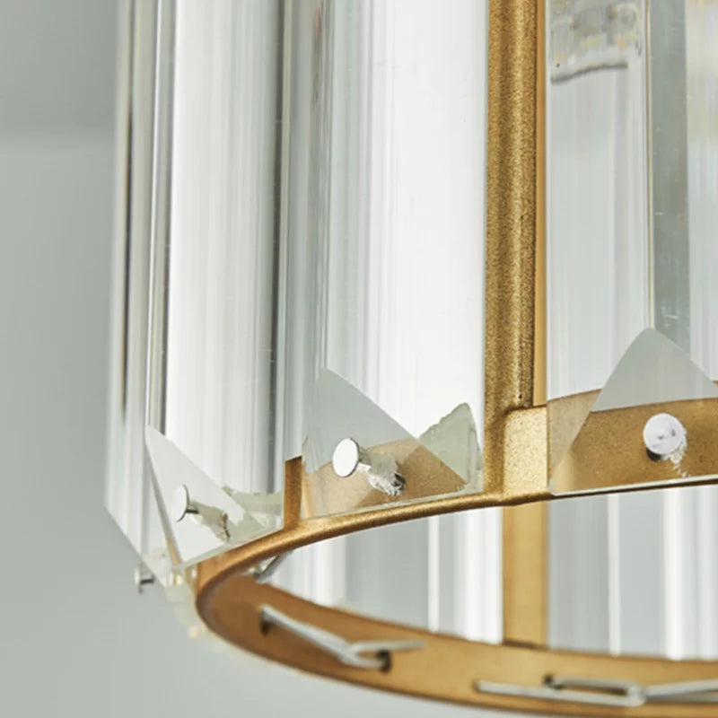 LuxeGlow SparkleLamp - Elegant K9 Crystal Pendant Light