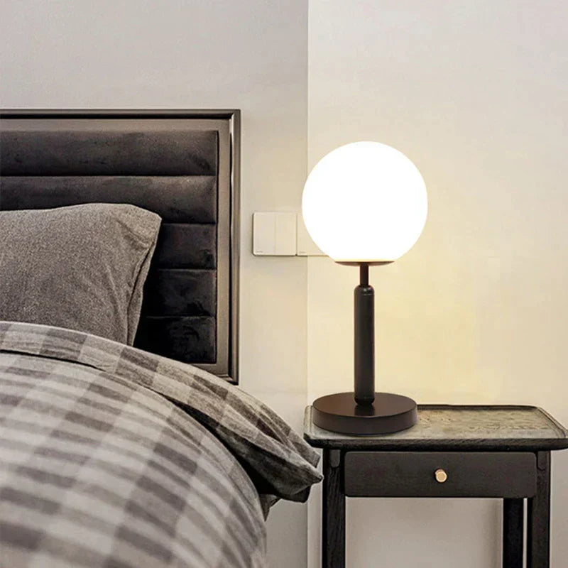 Curassa - Brass and Glass Ball LED Table Lamp