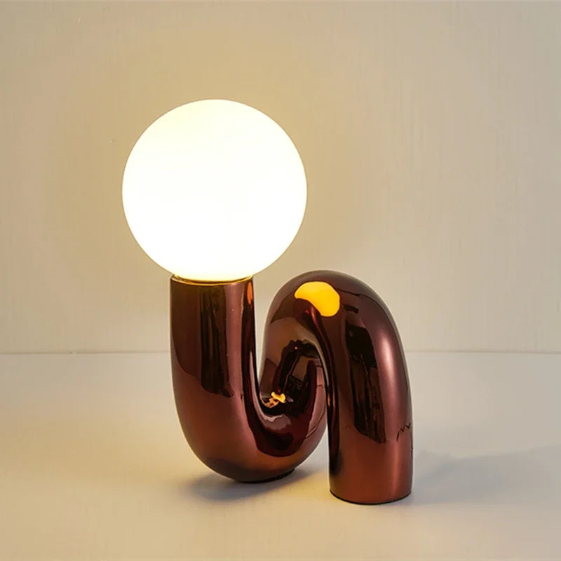 GlassSphere - Glass Ball Table Lamp with Elegant Design