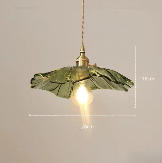 FloraShine Light - Elegant Floral Glass Pendant Light