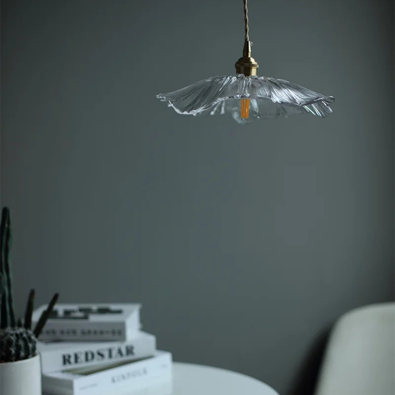 FloraShine Light - Elegant Floral Glass Pendant Light