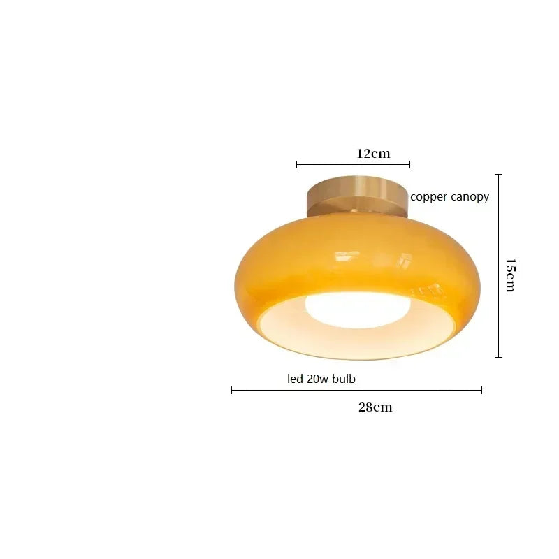 LuminaCraft - Glass LED Pendant Light for Ambient Lighting