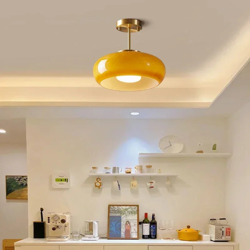 LuminaCraft - Glass LED Pendant Light for Ambient Lighting