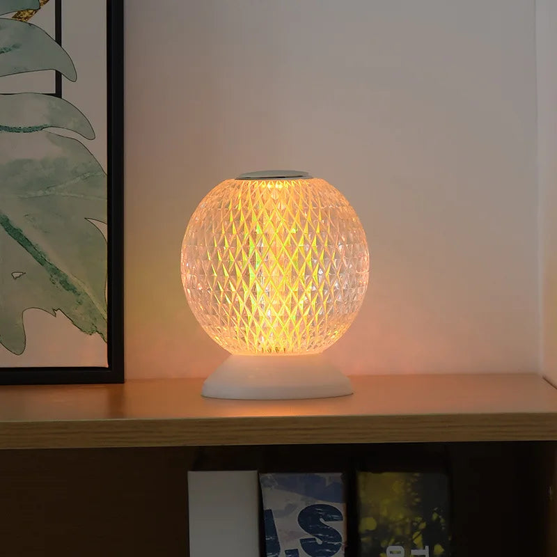 FlexiLuxe - Cordless Crystal Table Lamp for Luxurious Lighting