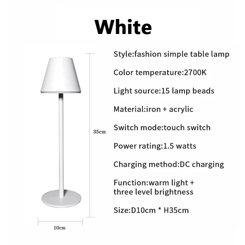 LumiFree - Rechargeable Cordless Desk Lamp with Modern Design
