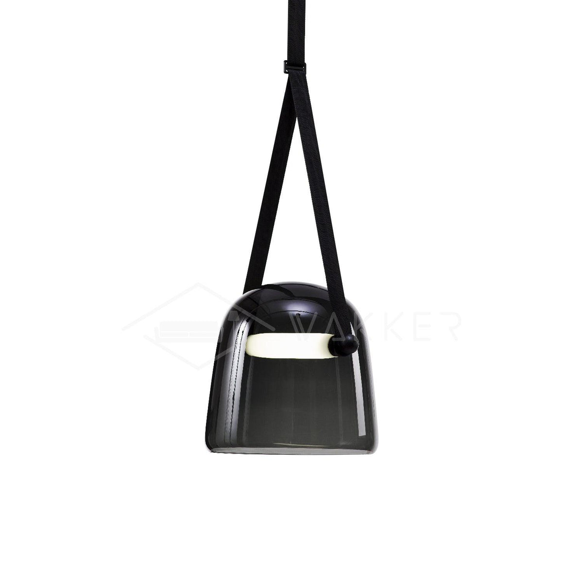 LunaMona - Modern Metal and Glass Pendant Light with Integrated LED
