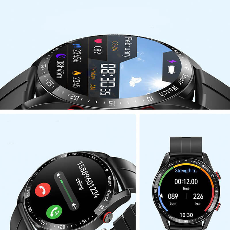 Montre Intelligente | Smart Watch Montre Connectée avec Suivi de Glycémie en Temps Réel | Écran HD Étanche pour un Usage Quotidien 3