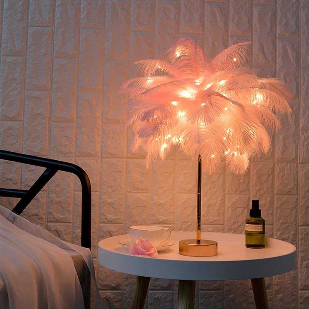 OstrichGlow Nightlight - Lampe Ambiance Pied Rose