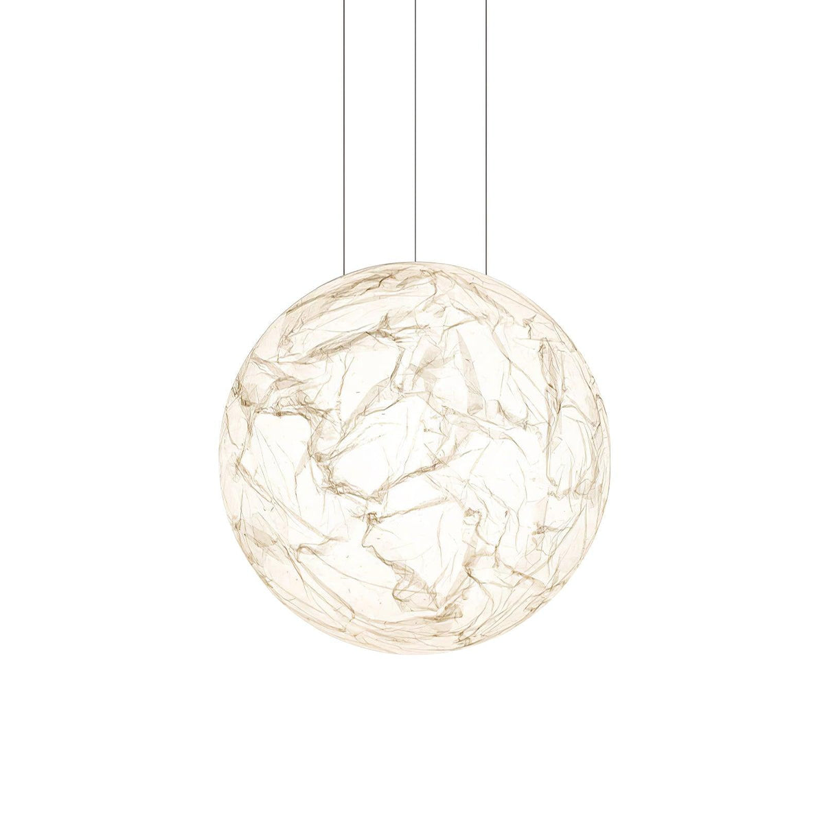 EclatSelene - Natural Silk Pendant Lamp for a Calming Ambiance