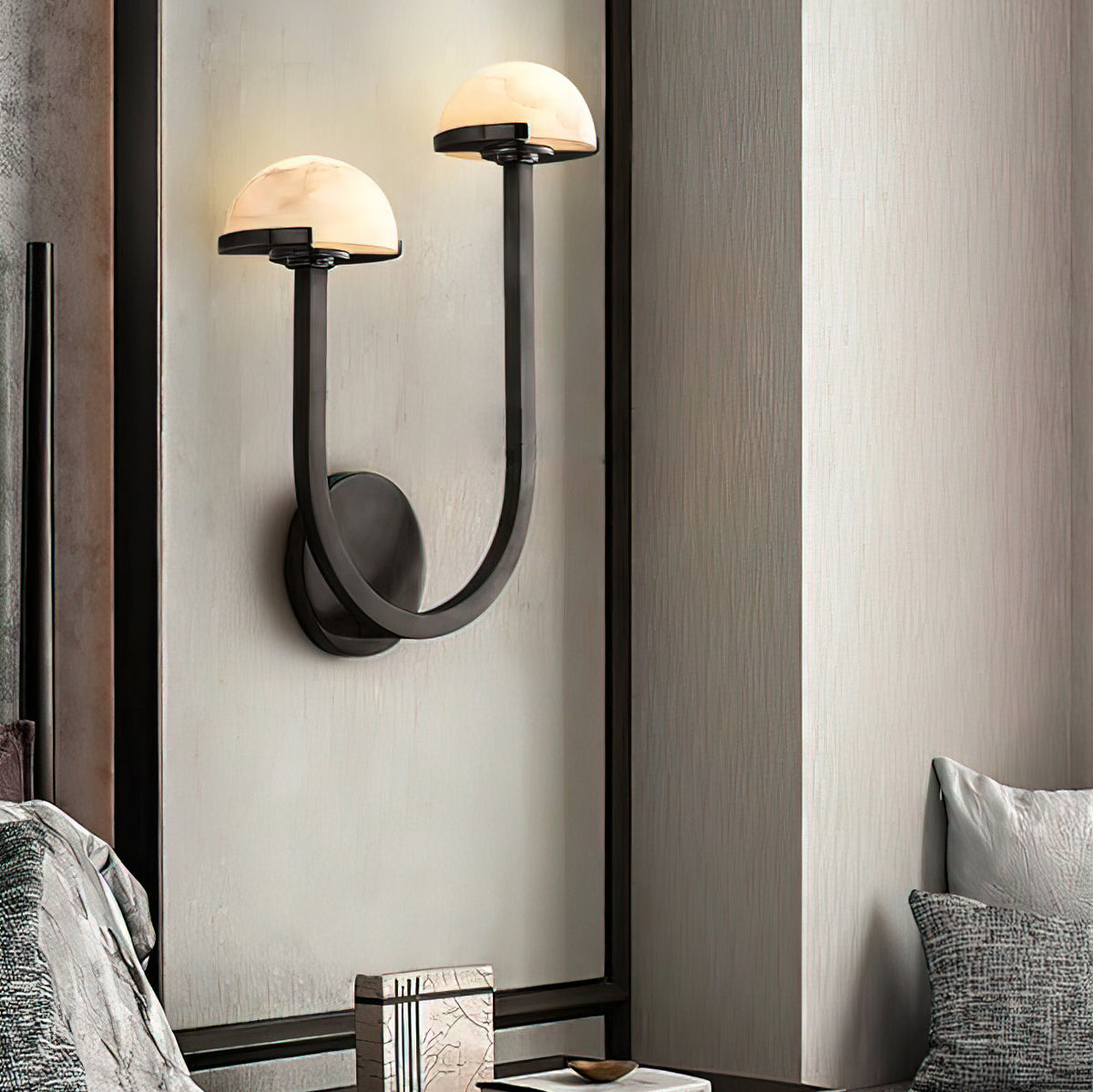 Silvora - Organic Alabaster Wall Sconce