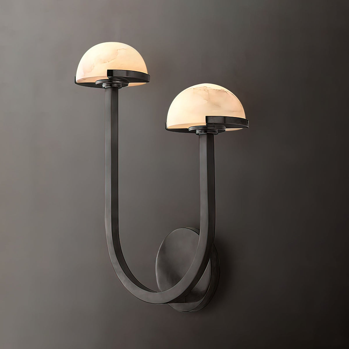 Silvora - Organic Alabaster Wall Sconce