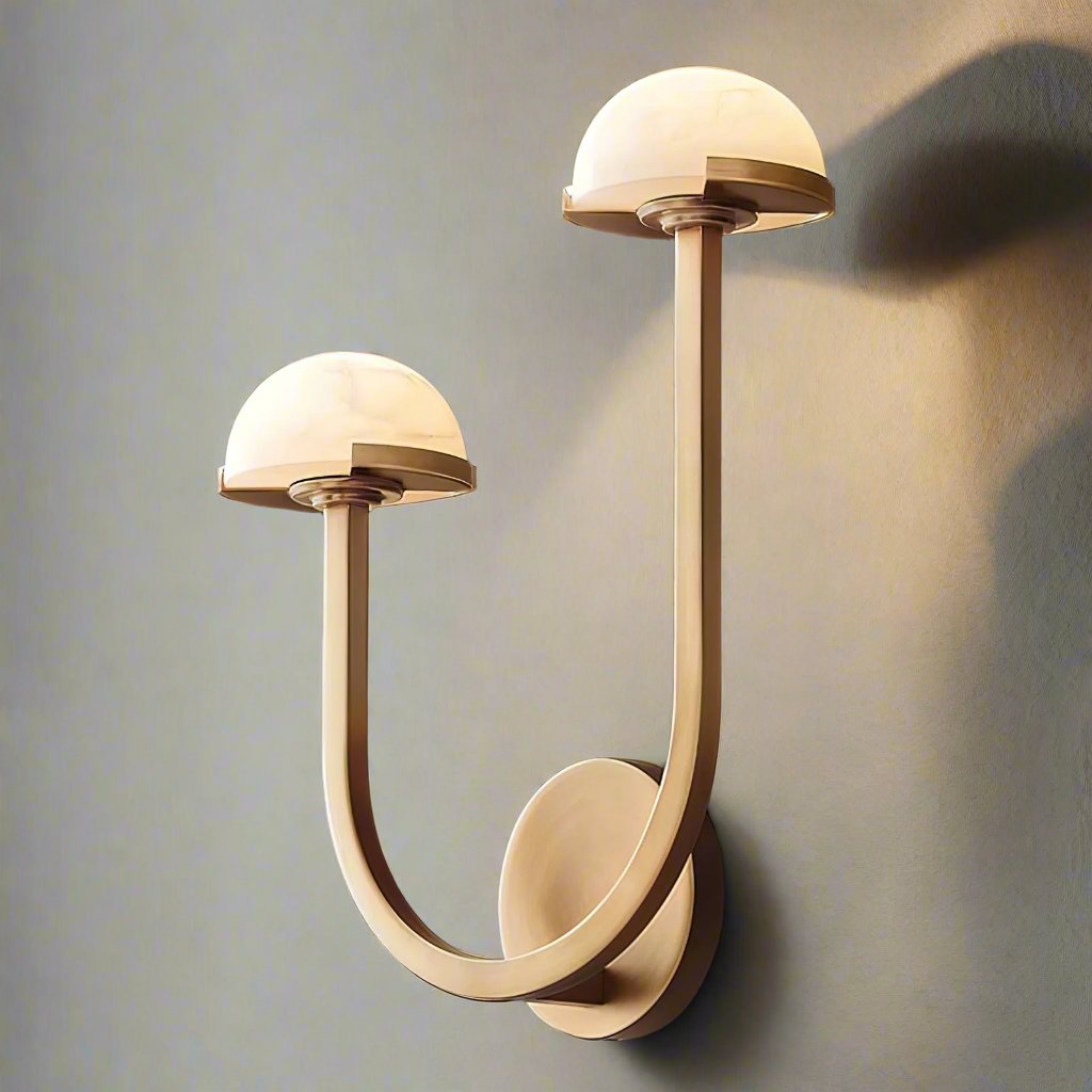 Silvora - Organic Alabaster Wall Sconce