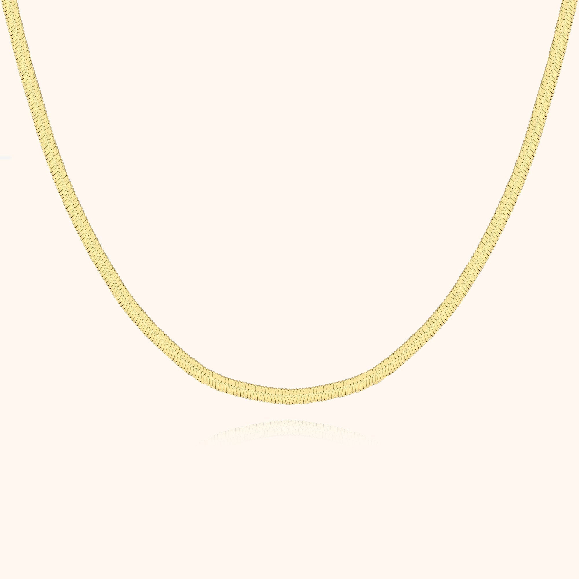 Helena - Collier plat en argent 925 réglable et élégant