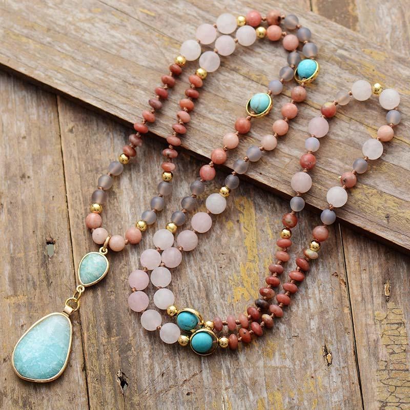 Aurielle - Pastel Mala Necklace with 108 Beads