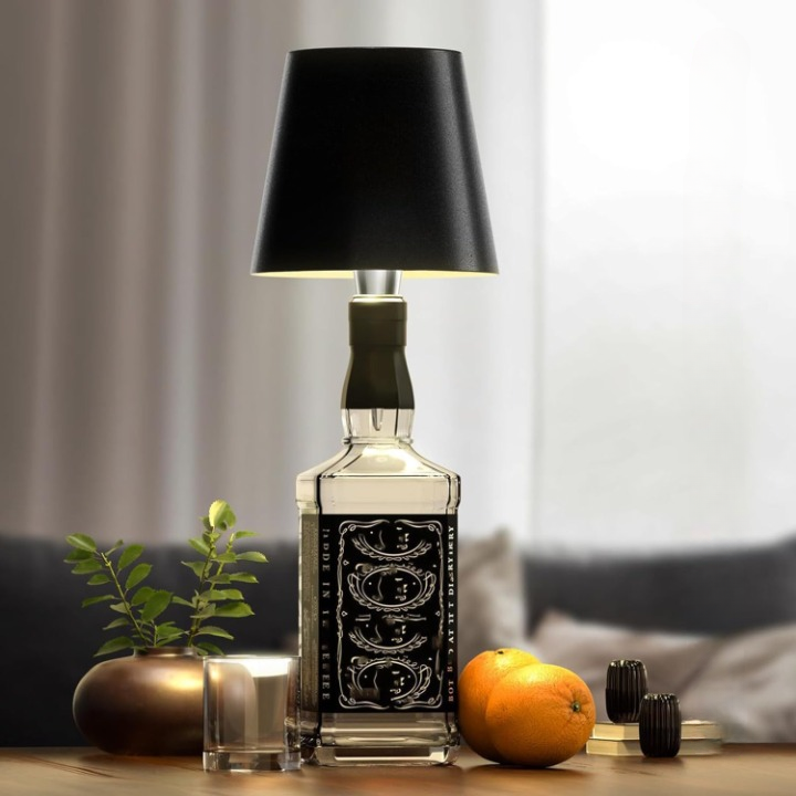 EmberGlow - Wireless Bottle Lamp with Touch Control and USB Charging