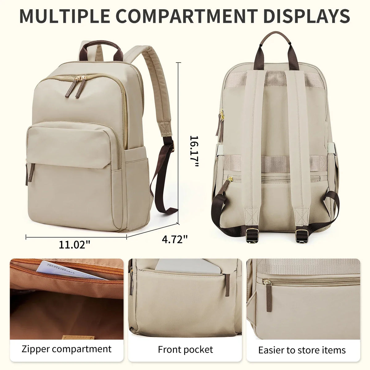 VenturePack - Spacious Water-Repellent Travel Backpack 20-35L