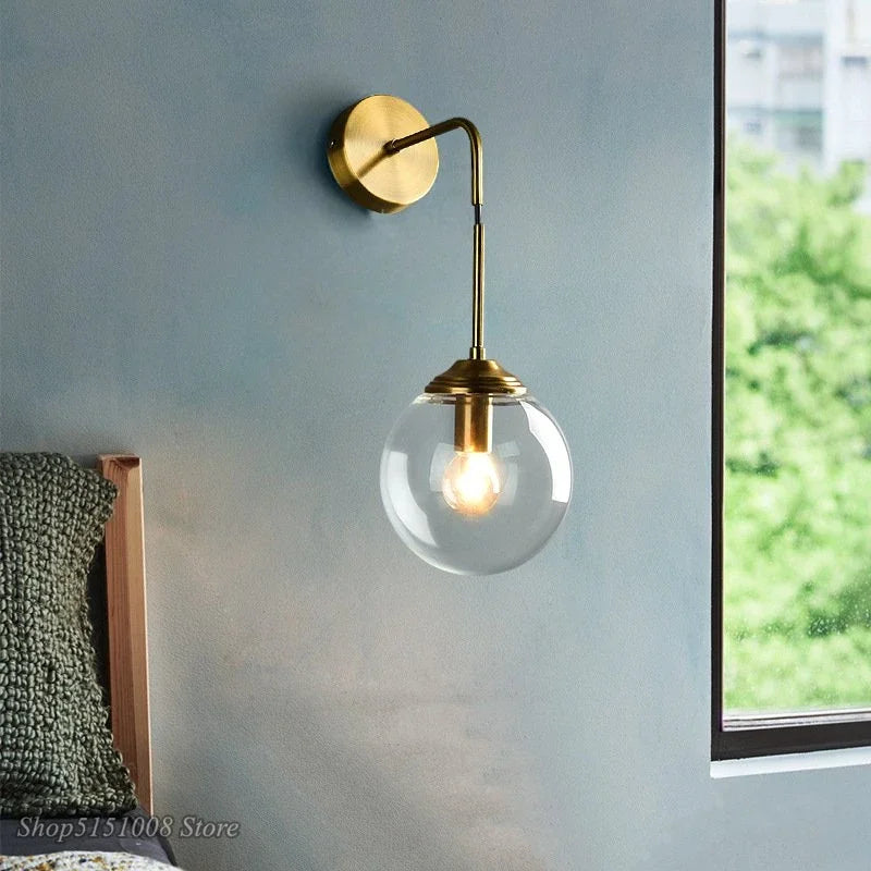 ClearVue - Nordic Glass Wall Sconce for Elegant Lighting