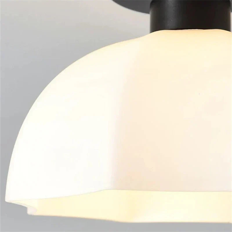 GleamSphere - Elegant Ceramic and Glass Chandelier for Living Room
