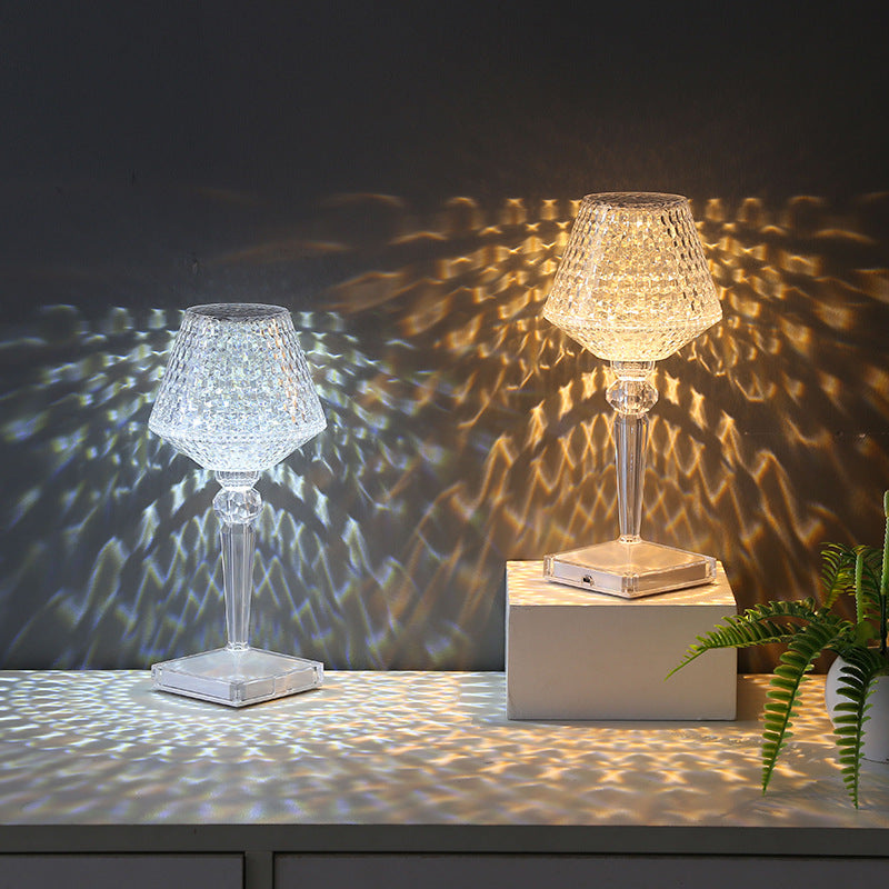 Liesbeth Crystal Lamp - Rechargeable USB Crystal Table Lamp