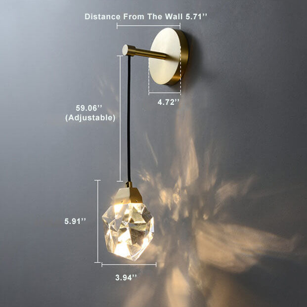 Facetra - Crystal LED Wall Light for a Refined Ambience