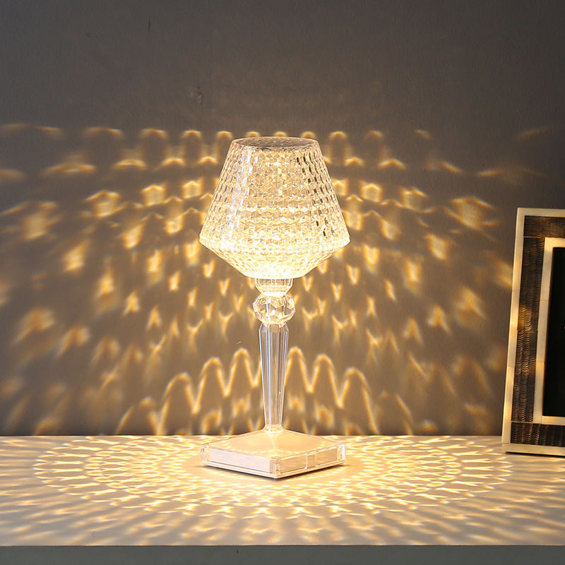 Liesbeth Crystal Lamp - Rechargeable USB Crystal Table Lamp