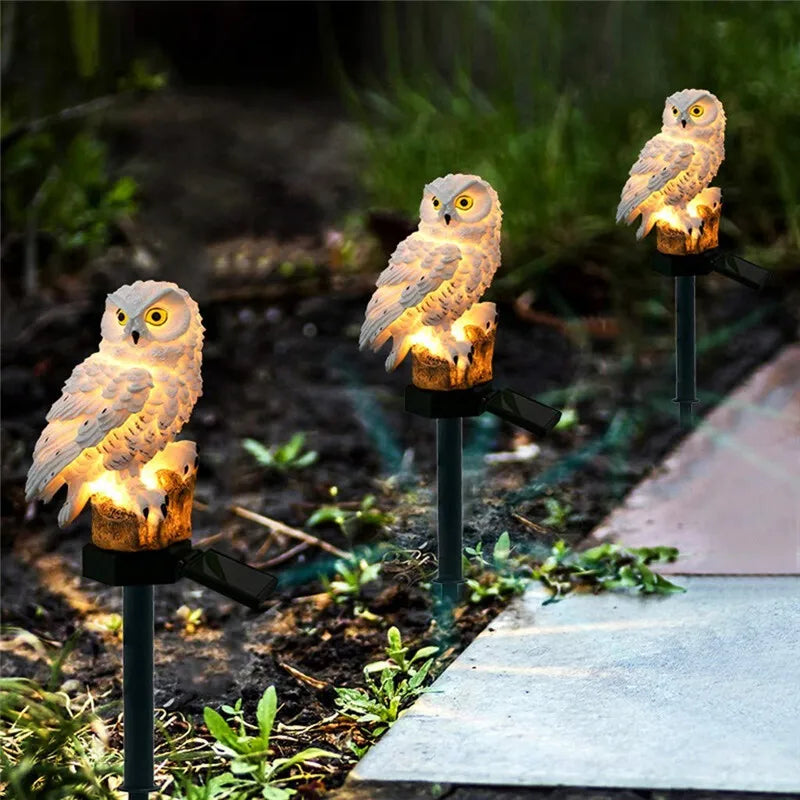 Owlight - Lampe Solaire Décorative en Forme de Hibou pour Jardin