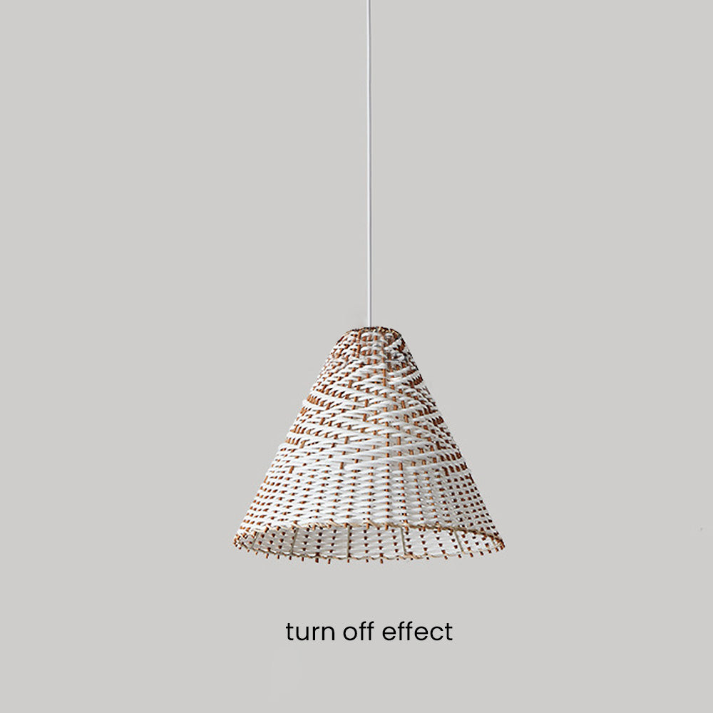 BohoWick - Handwoven Rattan Pendant Light for Boho Chic Interiors