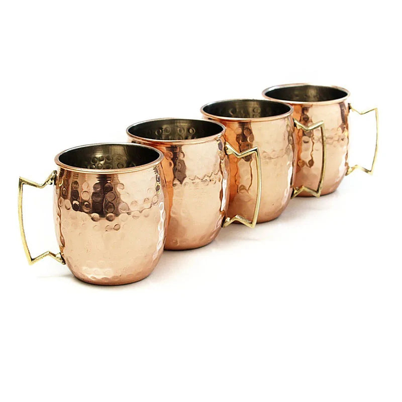 ChillCopper - Ensemble de mugs en cuivre martelé