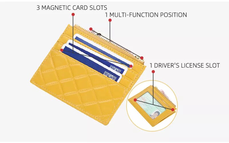 CardMate - Porte-Cartes Matelassé Élégant