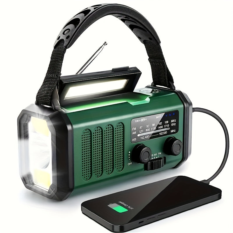 Radio d'Urgence Multifonctionnelle | Radio Solaire avec Chargeur USB & Lampe de Poche ? Communication Fiable en Situation Critique 0