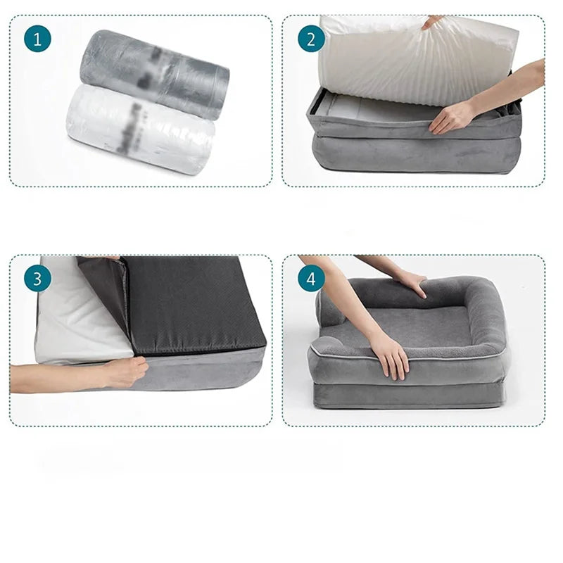 Max Comfort - Luxury Orthopedic Dog Sofa for Optimal Rest