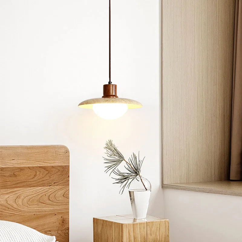 TranquilGlow Chandelier - Wabi-Sabi Stone Chandelier for a Calming Glow