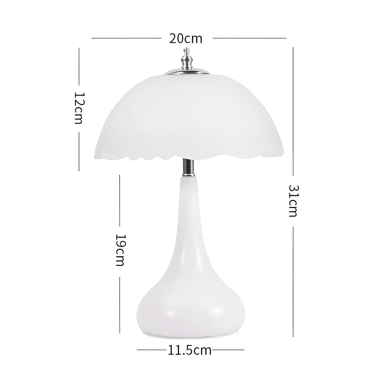Eleganza - Dimmable LED Mushroom Table Lamp
