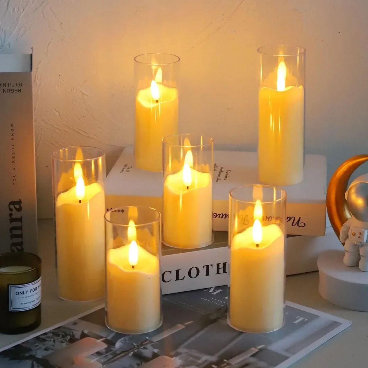 Auraflame - Flameless LED Candles, Set of 6