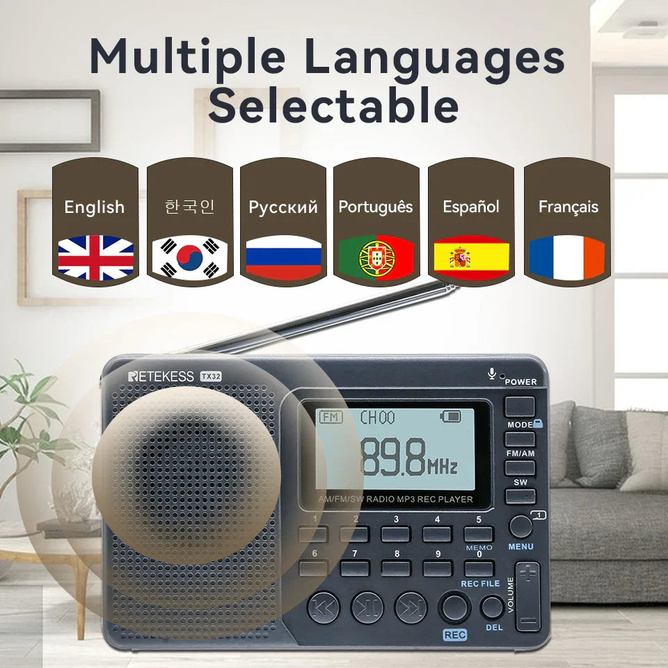 EchoWave - Radio portable rétro