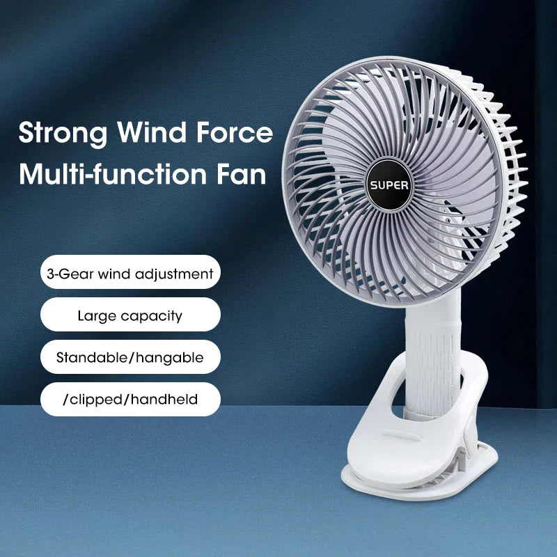 BreezeWave - Ventilateur 4-en-1 Portable pour un Refroidissement Puissant