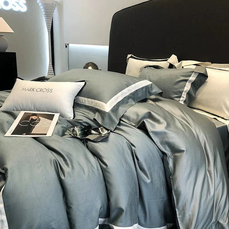 Serene Escape - Luxury Egyptian Cotton Duvet Cover Set