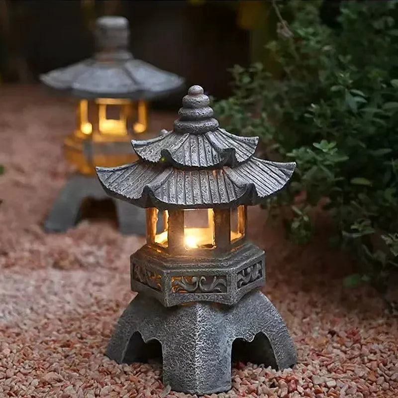 ZenGlow - Lanterne solaire de jardin au style japonais
