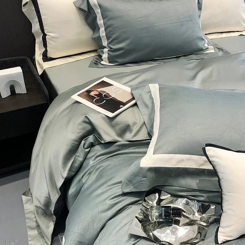 Serene Escape - Luxury Egyptian Cotton Duvet Cover Set