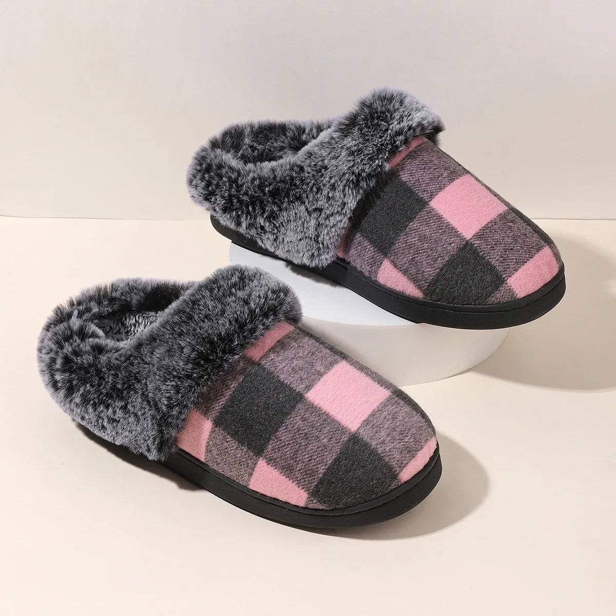 Velvet Vibes - Non-Slip Wool and Cotton Winter Slippers for Kids