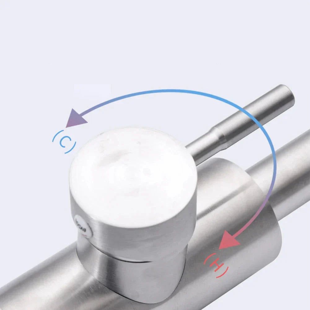 StainlessMix - Modern Stainless Steel Kitchen Faucet